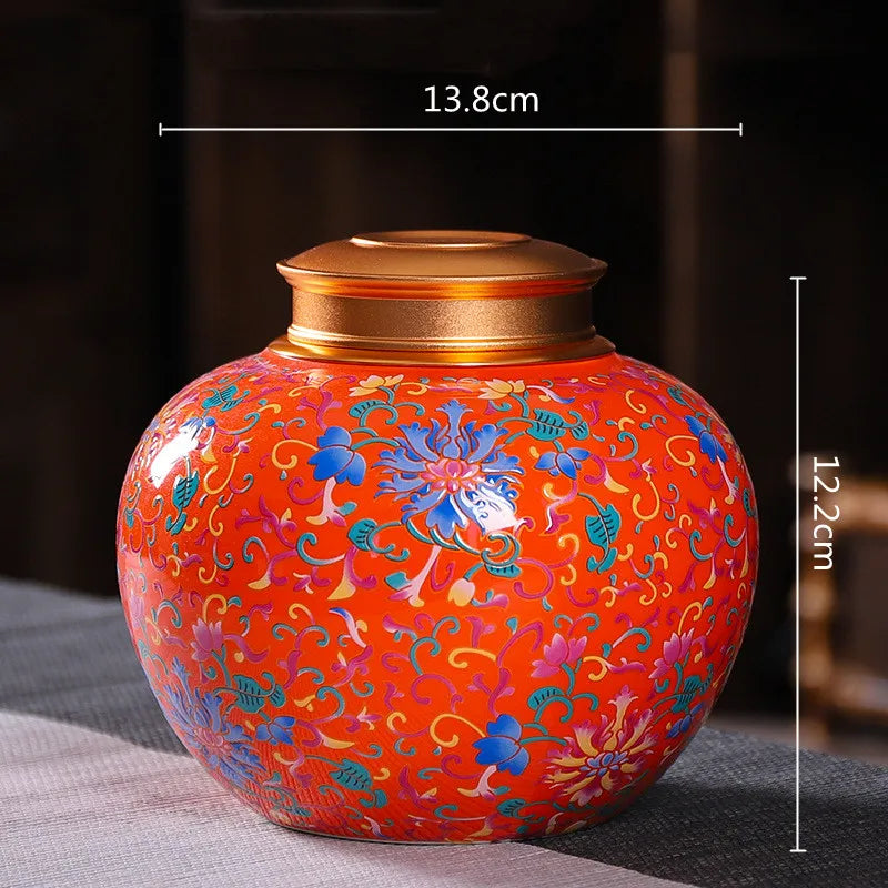 إبريق شاي مينا DecorBites™ من السيراميك - وعاء قهوة محكم الإغلاق
