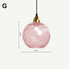 Modern Colorful Glass Pendant Light in Polished Chrome