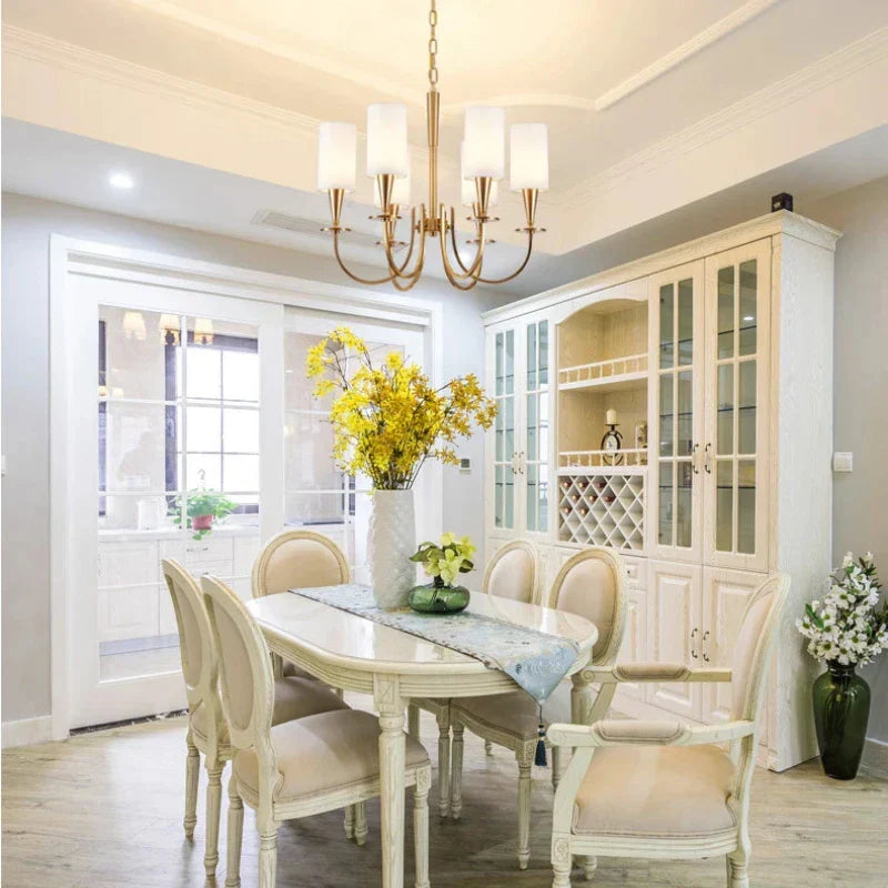 DecorBites™ Copper Ceiling Chandelier for Living Room Kitchen Bedroom Lighting