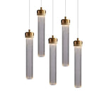 Modern Gold Glass Pendant Light