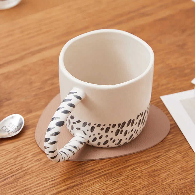 DecorBites™ 340ML Ceramic Coffee Milk Mug with Unique Three-Dimensional Illustration