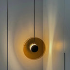 Modern Scandinavian White Glass Bedside Pendant Light