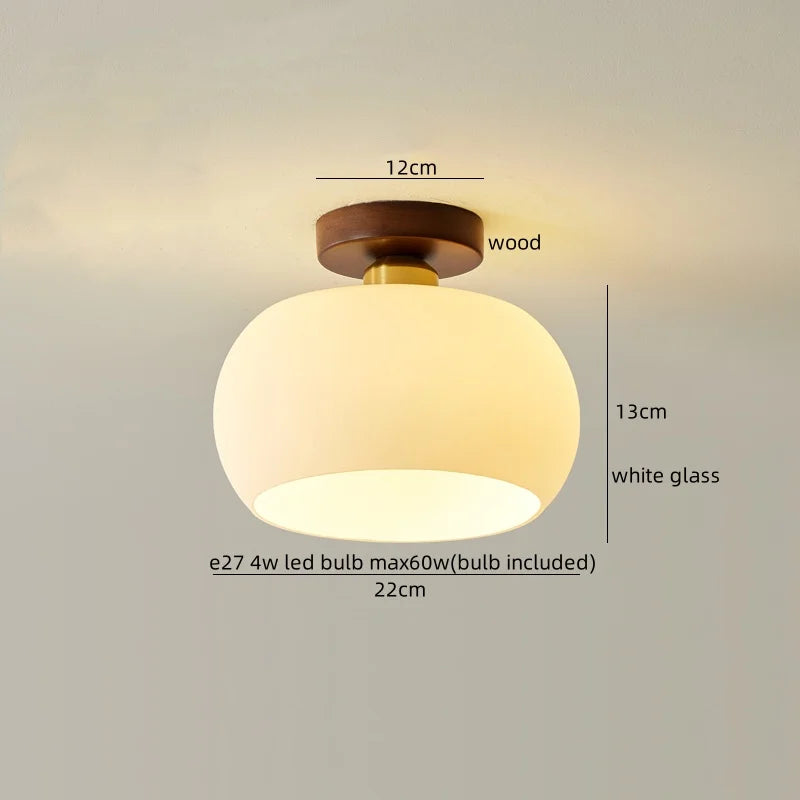 DecorBites™ LED Wood Acrylic Ceiling Lamp Modern Art Decor Light Fixture