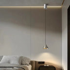 Minimalist Black Conical Aluminum Pendant Light
