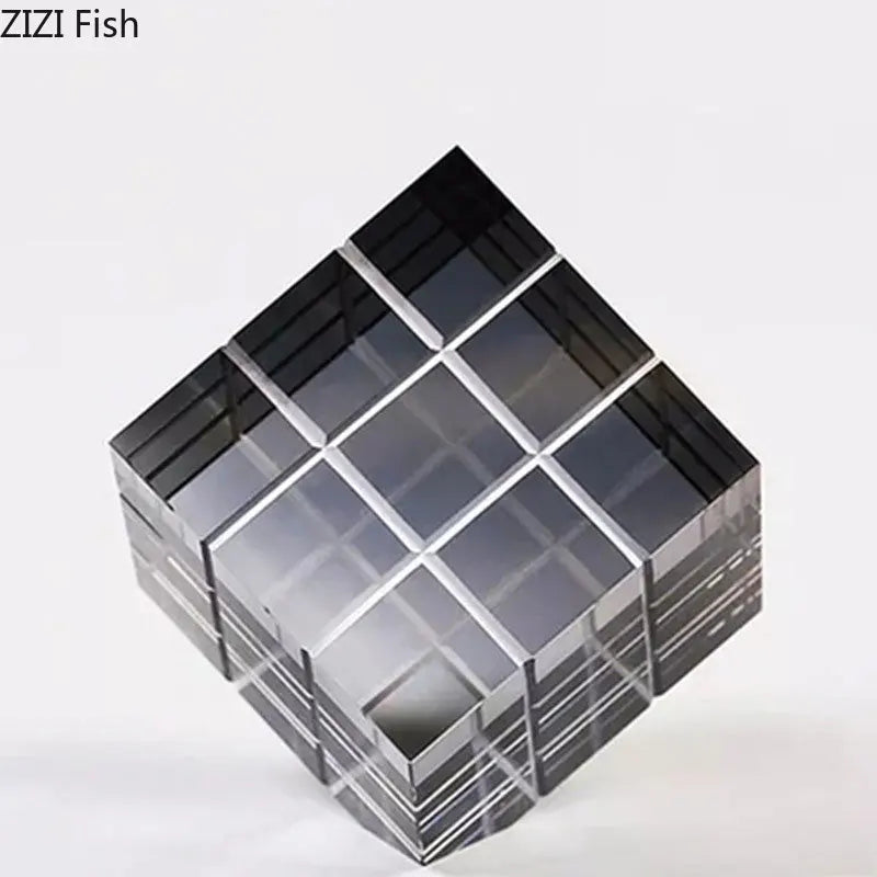 DecorBites™ Crystal Magic Cube Desk Ornament Sculpture DecorationCrafts
