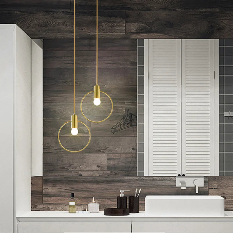 DecorBites™ Ins Wind Single Head Pendant Light - Bedroom Dinning Bar Porch Hanging Lamp