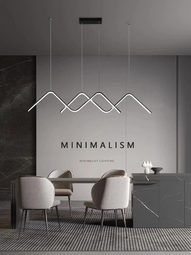 DecorBites™ مصابيح LED هندسية متدلية ثريا إضاءة عصرية بسيطة