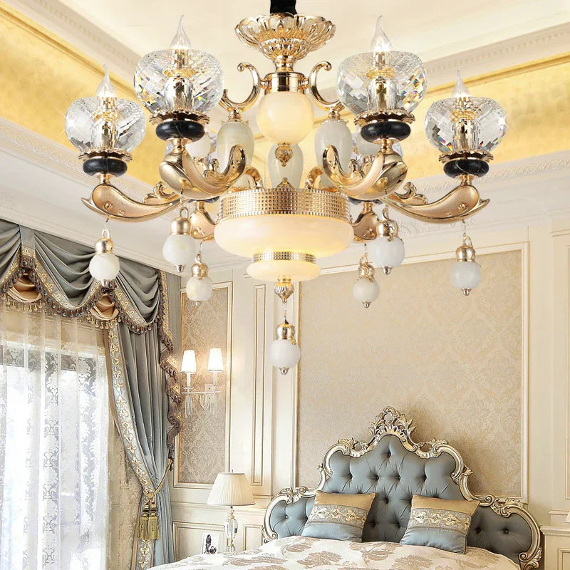 ثريا كريستال فاخرة من DecorBites™ لغرفة النوم وغرفة المعيشة وغرفة الطعام