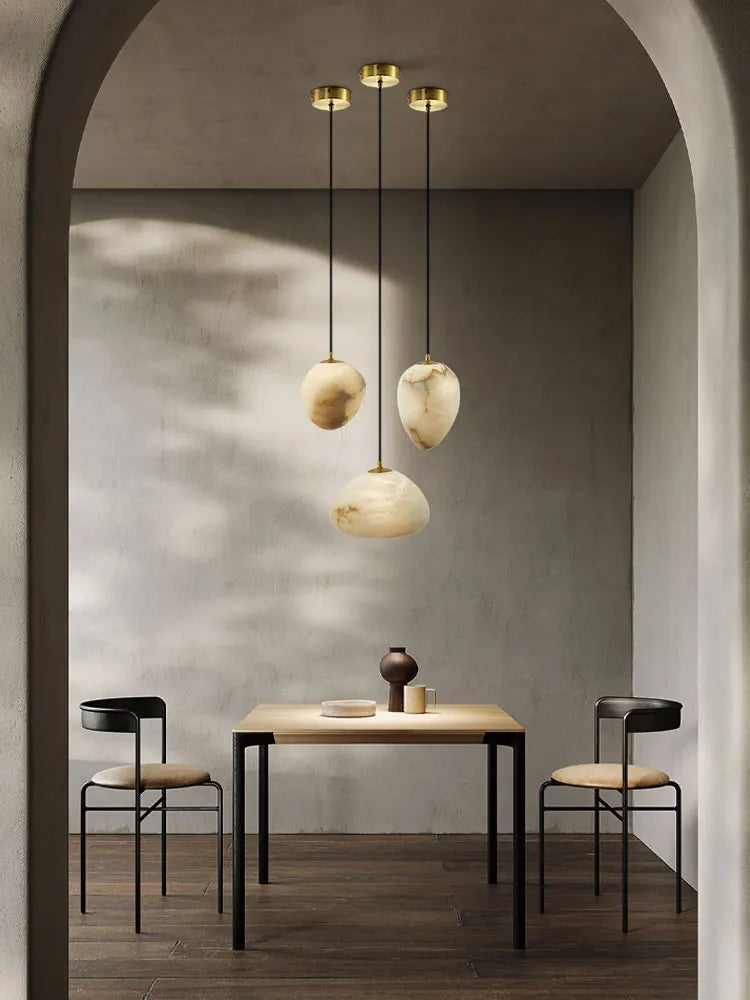 ثريا DecorBites™ Geometry Marble LED لغرفة المعيشة وجزيرة المطبخ