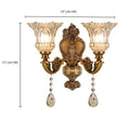 DecorBites™ Crystal Glass Dual Head Wall Lamp - European Retro Style