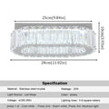 DecorBites™ Crystal Ceiling Chandelier: Modern LED Light with RC Dimming for Luxe Home Decor