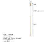 Modern Black Aluminum Linear Pendant Light