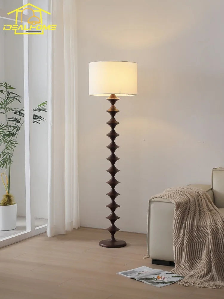 DecorBites™ مصباح أرضي LED بتصميم قرعي E27، إضاءة قائمة حديدية فنية زخرفية لغرفة المعيشة