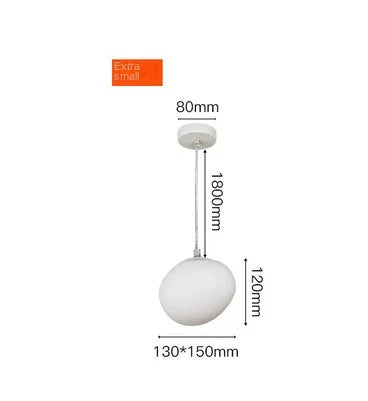 DecorBites™ Glass Ball LED Pendant Light for Modern Living Room Décor