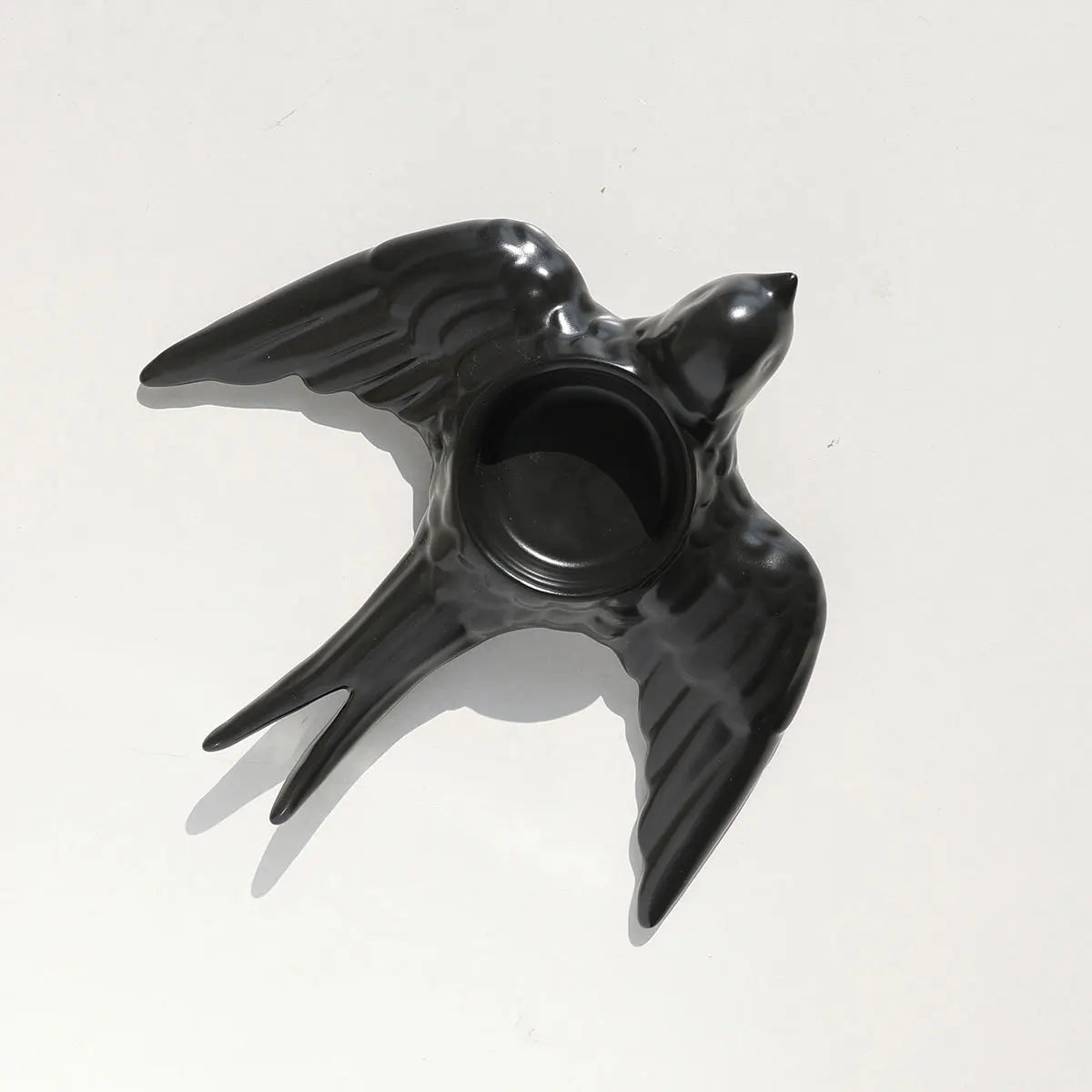 DecorBites™ Golden Bird Ceramic Candle Holder Tray Wedding Decoration