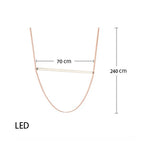 Contemporary Leather Belt Dimmable LED Pendant Light