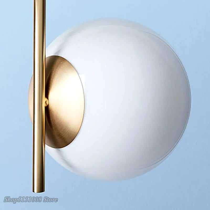 DecorBites™ Glass Ball LED Pendant Light for Modern Living Spaces