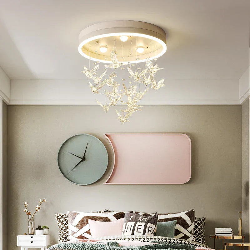DecorBites™ Crystal LED Ceiling Chandelier for Kids' Bedroom