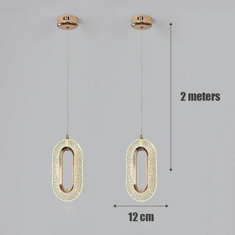 ثريا معلقة LED من DecorBites™ لغرفة الطعام والمطاعم والبارات والمصابيح الفنية المزخرفة