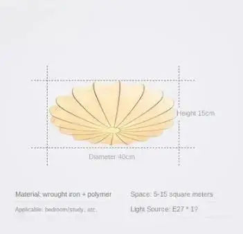 DecorBites™ Cream Flower Pendant Light for Dining & Living Room