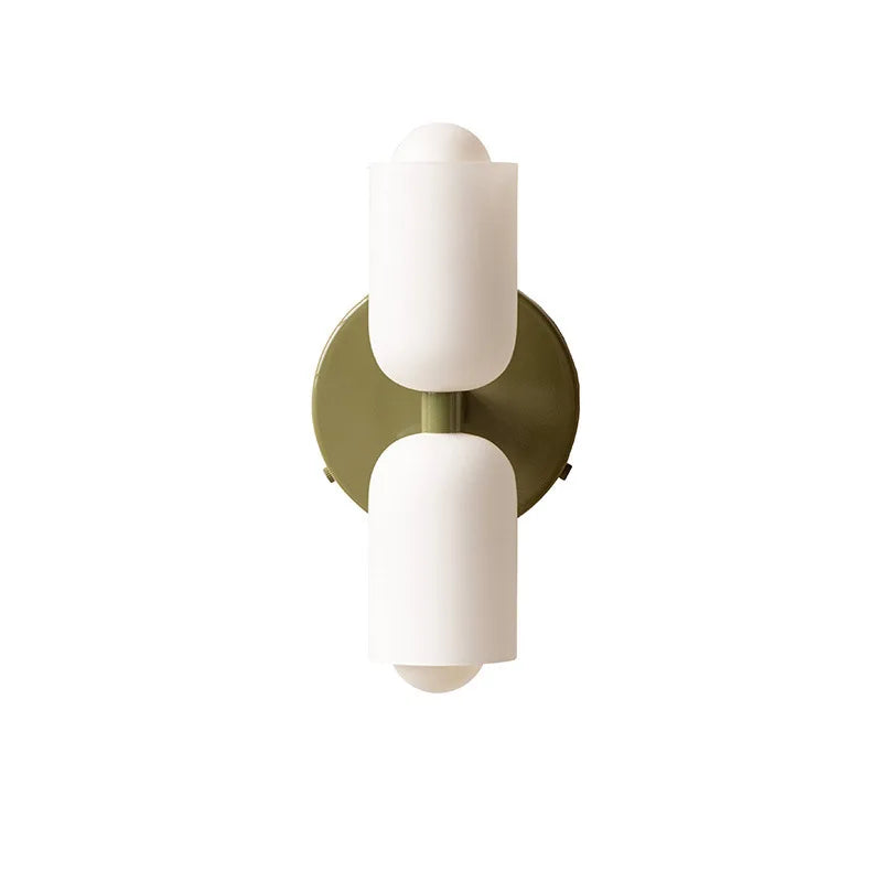 DecorBites™ French Cream Double Headed Glass Wall Lamp for Bedroom and Living Room
