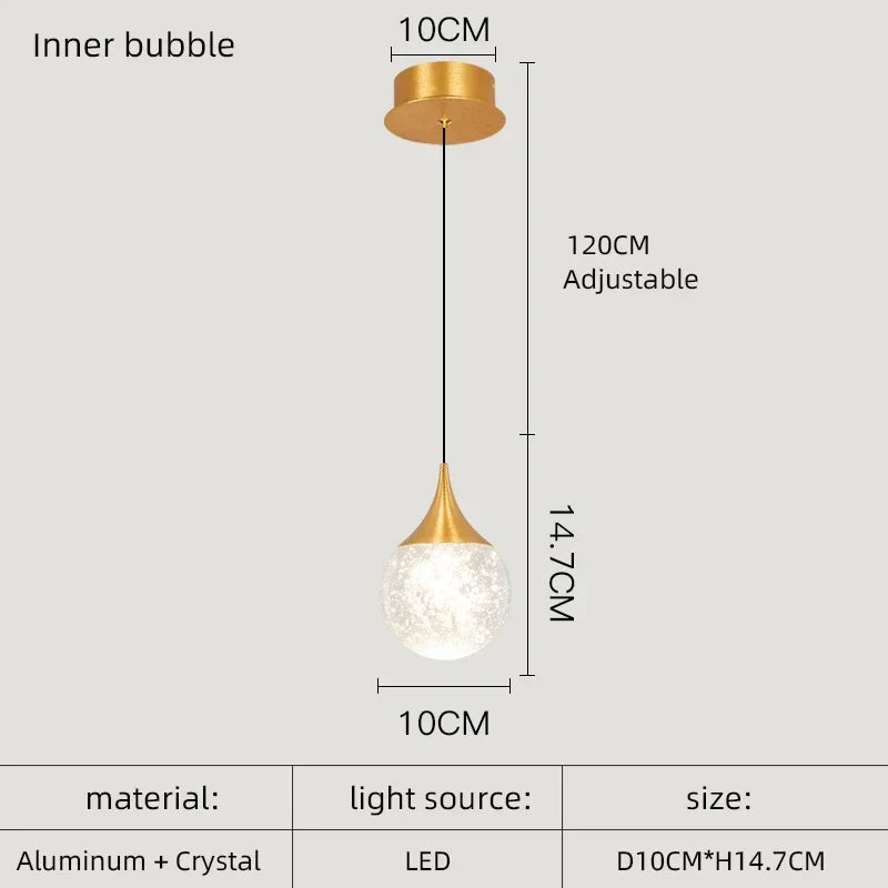 DecorBites™ Crystal LED Chandelier for Dining Room Decor