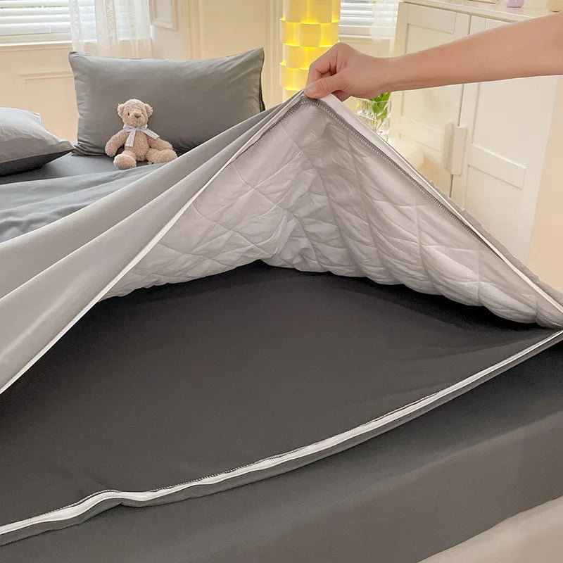 DecorBites™ Cotton Quilted Duvet Cover Soft Comforter Skin-Friendly Bedclothes