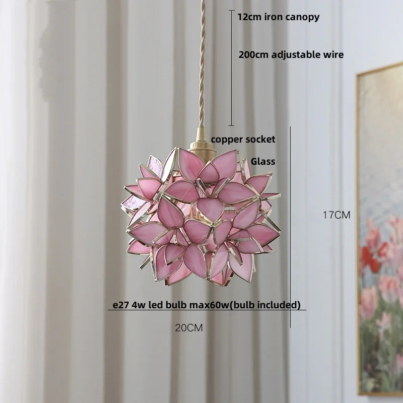 DecorBites™ Glass Copper LED Pendant Lamp | Nordic Modern Luxury Hanging Light