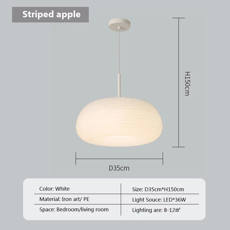 DecorBites™ Cream Apple LED Pendant Light for Cozy Illumination in Home Décor