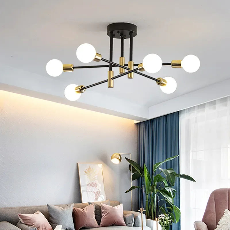 DecorBites™ ثريا سقف ليد: إضاءة عصرية لغرفة المعيشة وغرفة النوم والردهة - ديكور منزلي داخلي