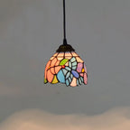 Mediterranean Mosaic Stained Glass Pendant Light