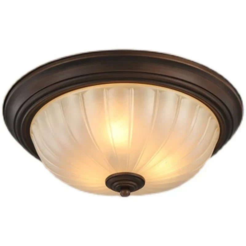 DecorBites™ Black Bronze Ceiling Light with Frosted Glass Shade for Bedroom and Kitchen