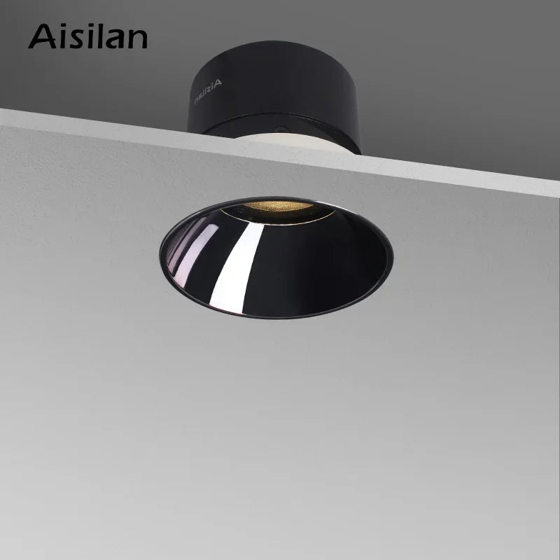 DecorBites™ Frameless LED Downlight 7W for Living Room Bedroom, Anti-glare Spot Light