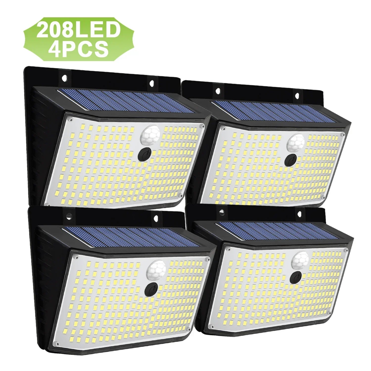 DecorBites™ 208 LED Solar Outdoor Motion Sensor Lights 3 Mode Wireless Waterproof Security