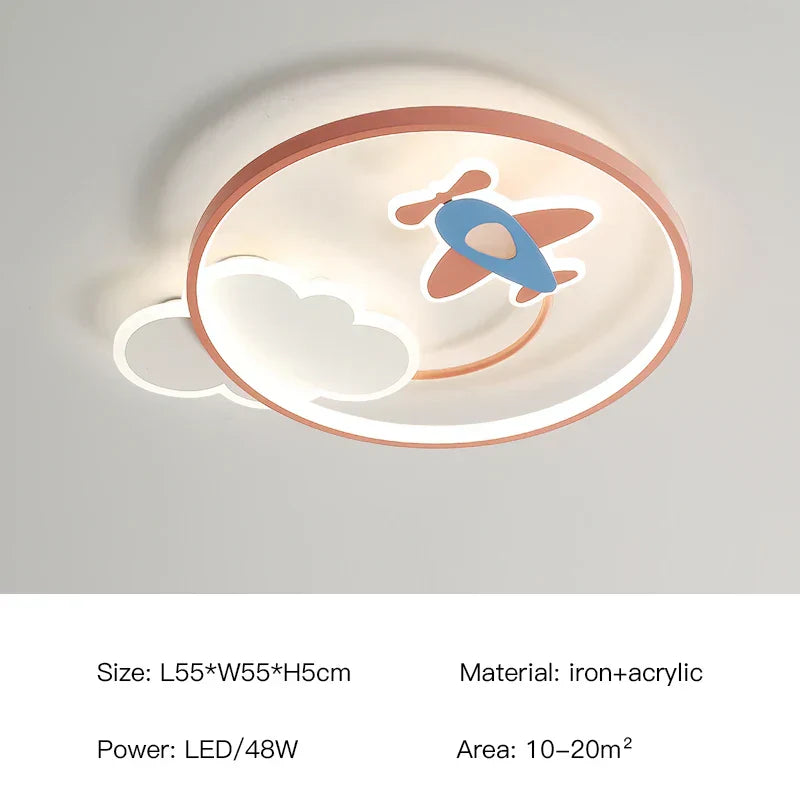 ثريا سقف LED لغرف الأطفال DecorBites™ مصباح معلق حديث لغرفة الدراسة في الحضانة
