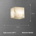 DecorBites™ Cube Marble LED Wall Sconce for Bedroom, Hallway, Staircase Lighting Fixtures