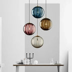 Nordic White Glass Globe Pendant Light
