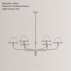 Vintage Cloth Pendant Light With Iron Finish