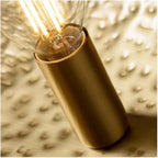 Vintage Lotus Leaf Gold Metal Pendant Light