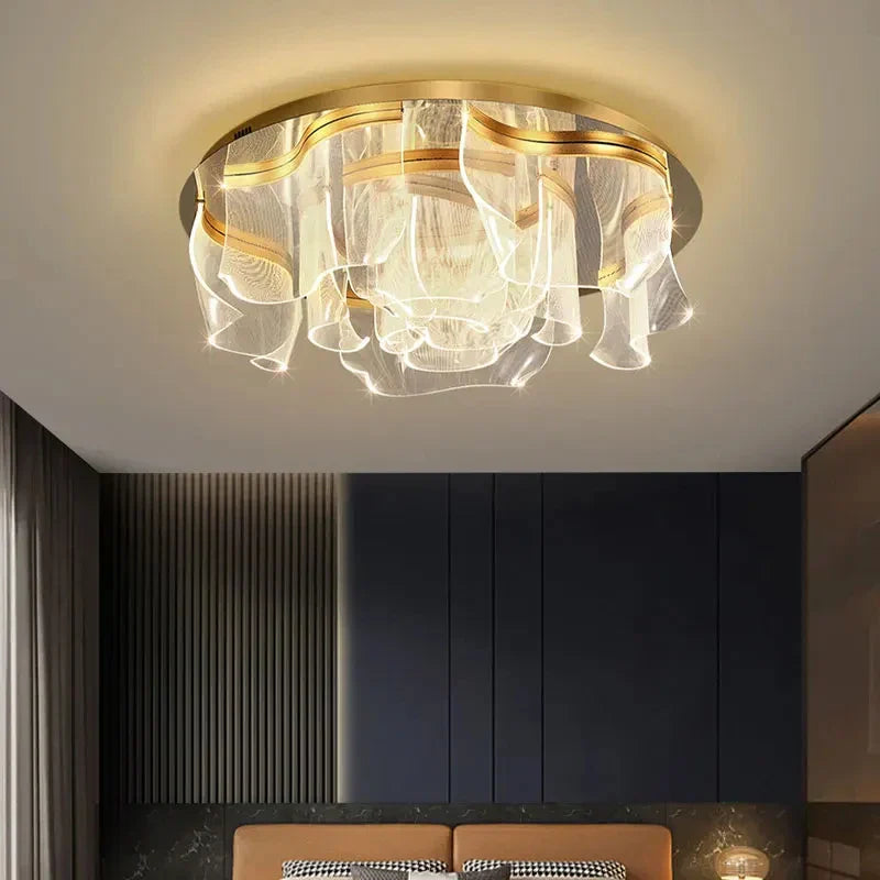 DecorBites™ Acrylic LED Ceiling Chandeliers for Luxury Bedroom, Dining Room, Kitchen, Living Room
