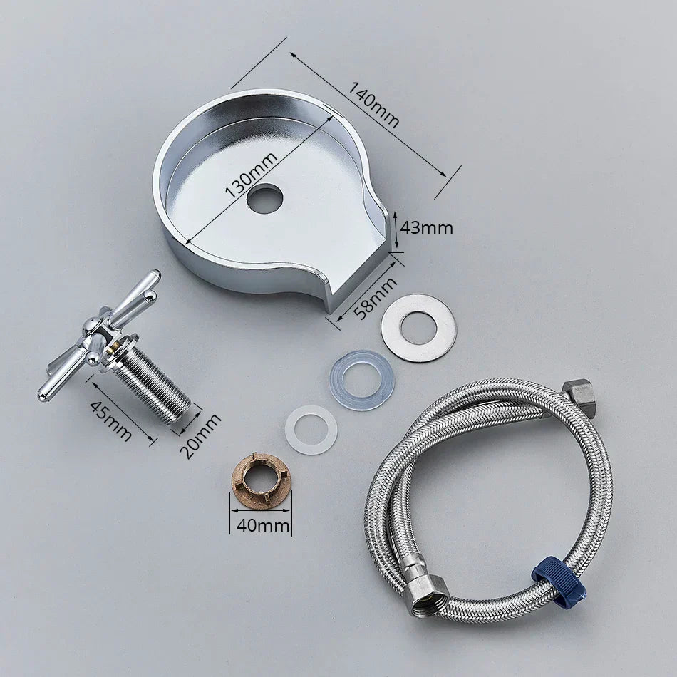 DecorBites™ Glass Rinser Faucet: Automatic Cup & Pitcher Washer for Kitchen Sink