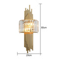 DecorBites™ Crystal Wall Sconce Light: Nordic Luxury for Living Room, Corridor, Hall