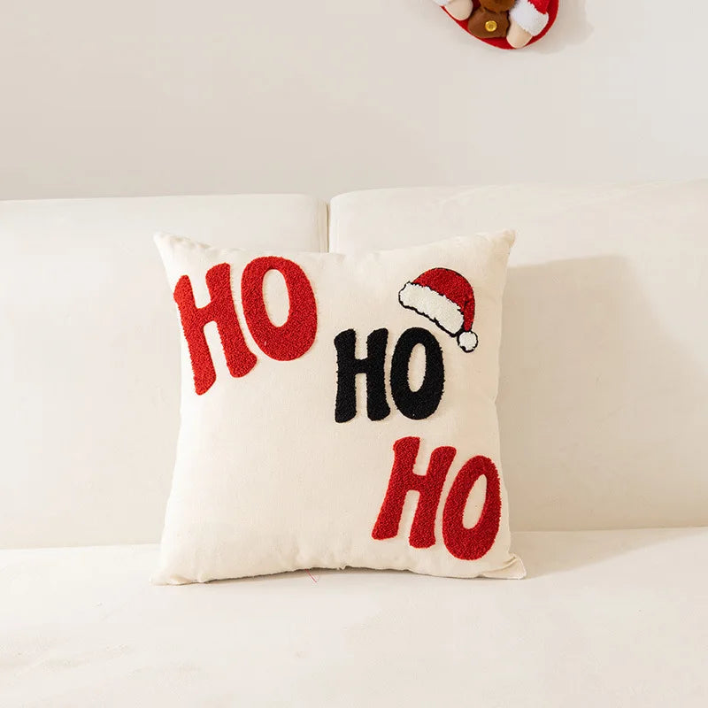 DecorBites™ Embroidered Christmas Pillow Cases for Festive Decor