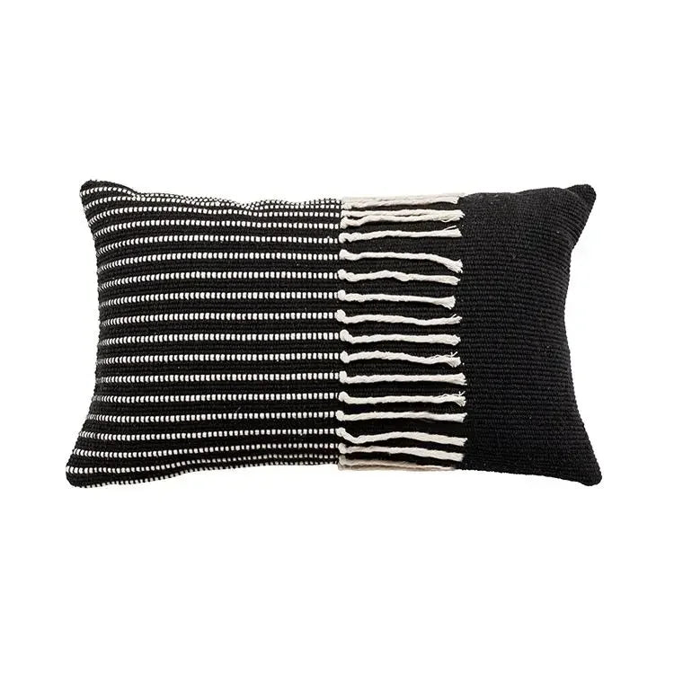 DecorBites™ Geometric Tufted Tassel Cushion Cover 30x50cm