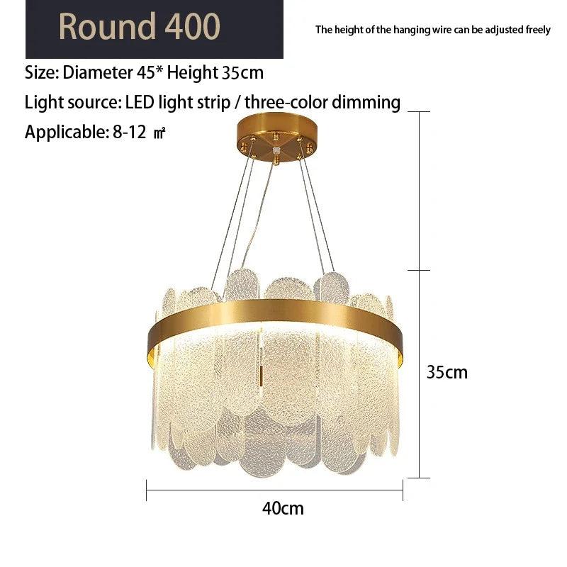 ثريا كريستالية DecorBites™ LED: إضاءة سقف أنيقة لغرفة المعيشة وغرفة النوم والفنادق
