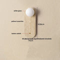 DecorBites™ LED Wall Light Fixture Modern Living Dining Room Yellow Glass Bedside Lamp