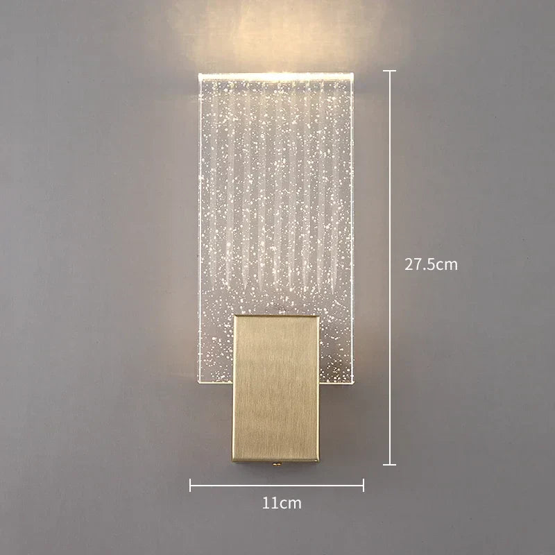 أضواء جدارية كريستالية ذهبية LED DecorBites™ لغرفة النوم وغرفة المعيشة وديكور المنزل