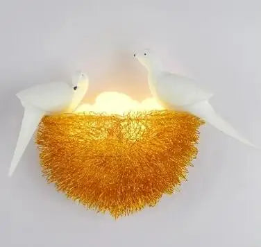 DecorBites™ Bird Nest LED Wall Lamp for Children Bedroom, Study Room, Restaurant Decoration