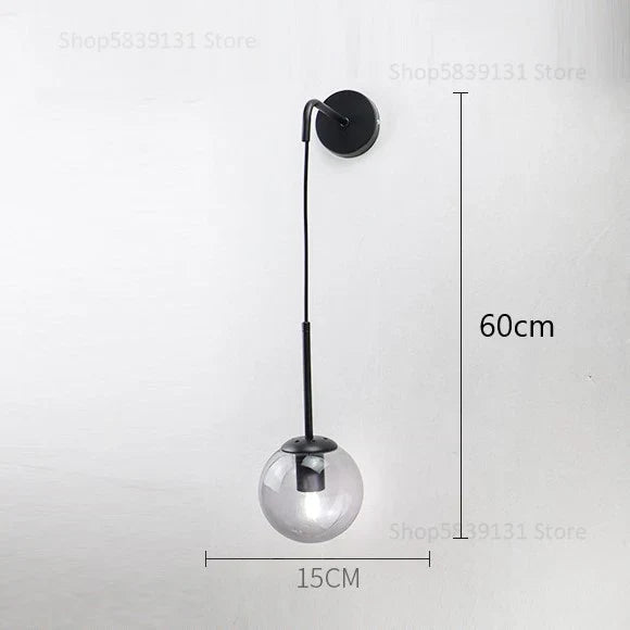 DecorBites™ Glass Ball Wall Lamp - Nordic Retro LED Lighting Fixture