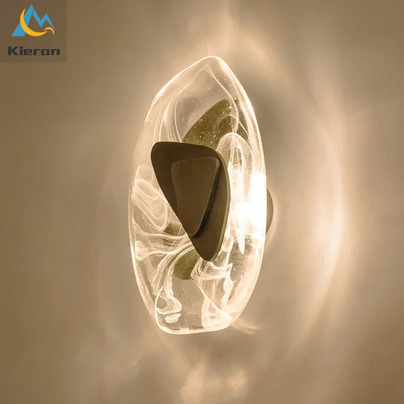 DecorBites™ Crystal LED Wall Lamp Modern Glass Wall Light for Living Room, Bedroom, Bathroom